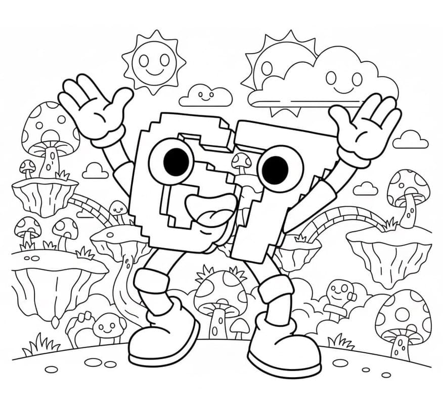 Çizmek 67 Brainrot 3 Boyama Sayfası