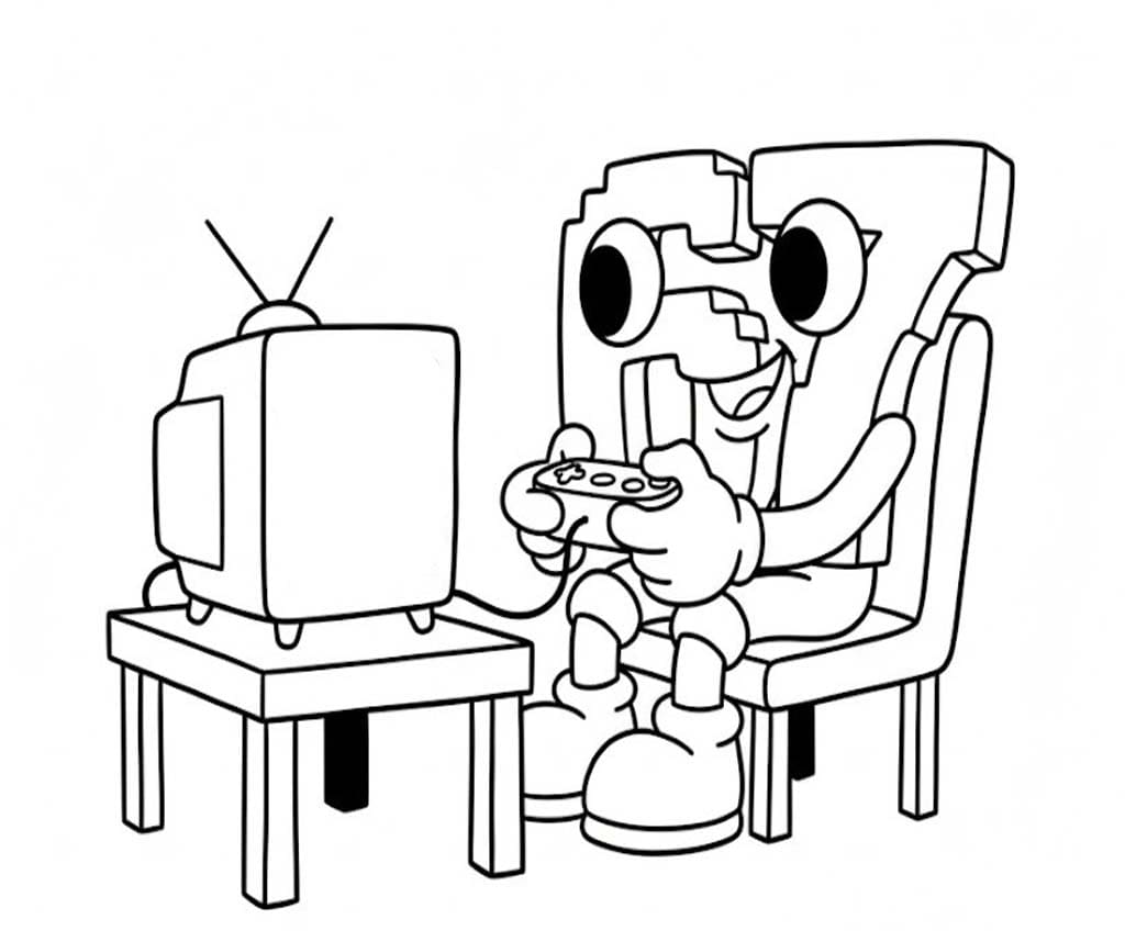 Çizmek 67 Brainrot çocuklar için Boyama Sayfası