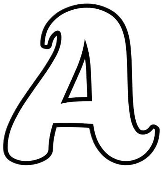 Çizmek A Harfi Boyama Sayfası