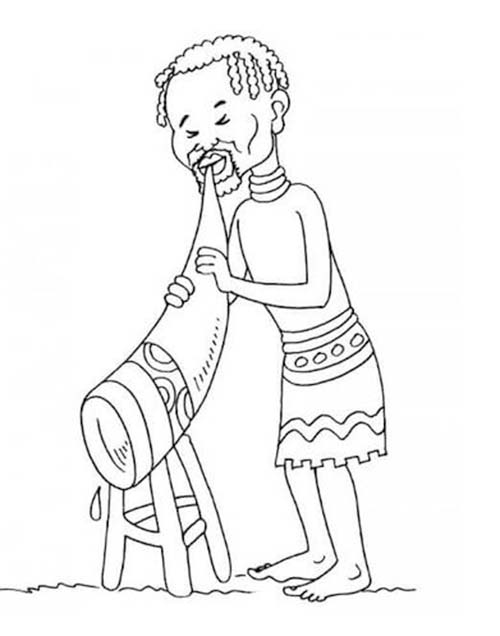 Çizmek Afrika 3 Boyama Sayfası