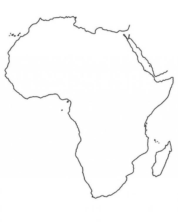 Çizmek Afrika 8 Boyama Sayfası