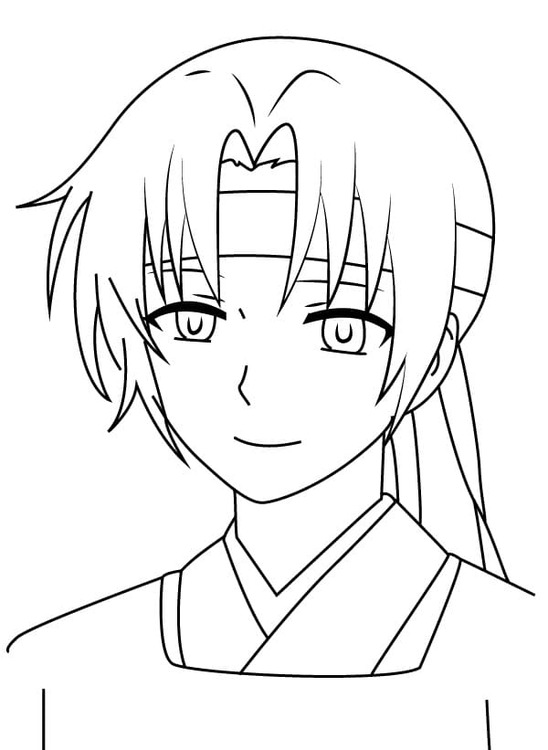 Çizmek Akatsuki no Yona Min Soo Boyama Sayfası