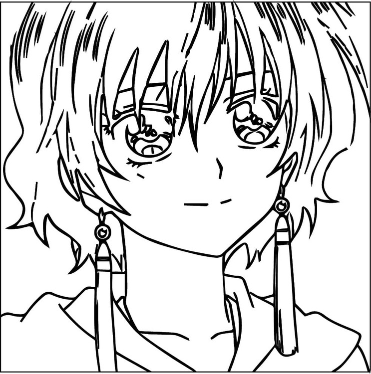 Çizmek Akatsuki no Yona prenses Yona Boyama Sayfası