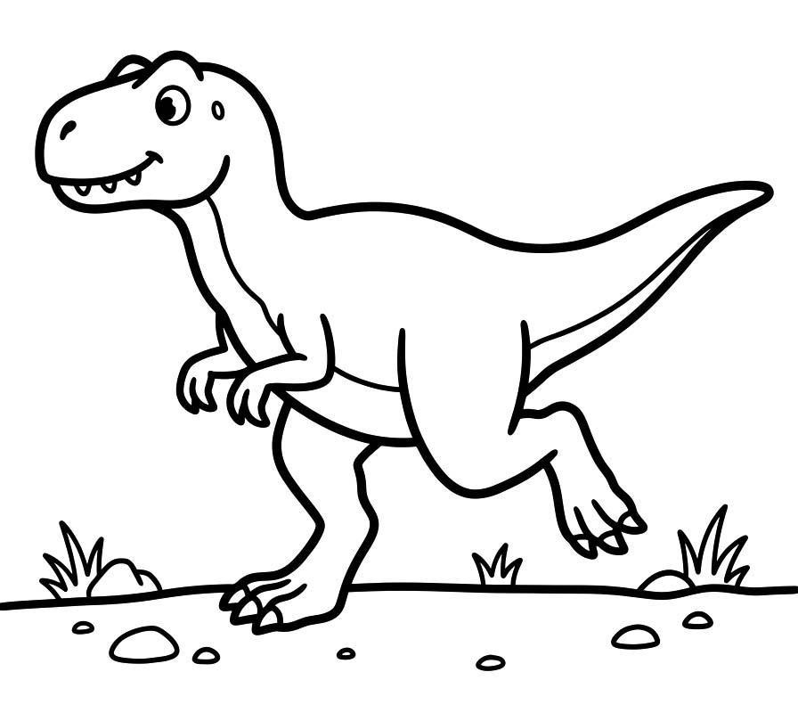 Çizmek Allosaurus ücretsiz Boyama Sayfası