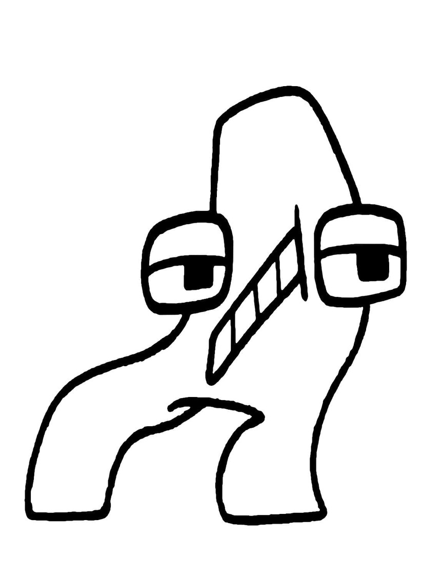 Çizmek Alphabet Lore A Boyama Sayfası