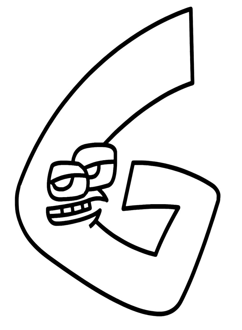 Çizmek Alphabet Lore G Boyama Sayfası