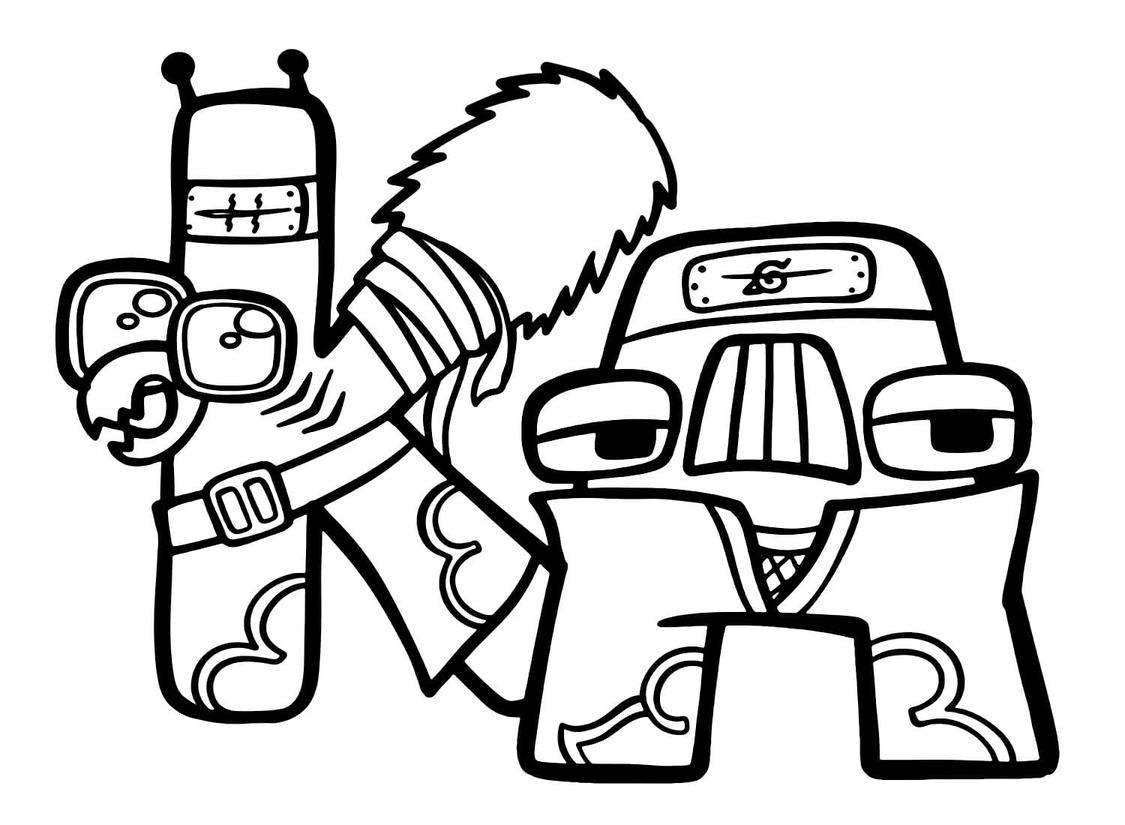 Çizmek Alphabet Lore K ve A Boyama Sayfası