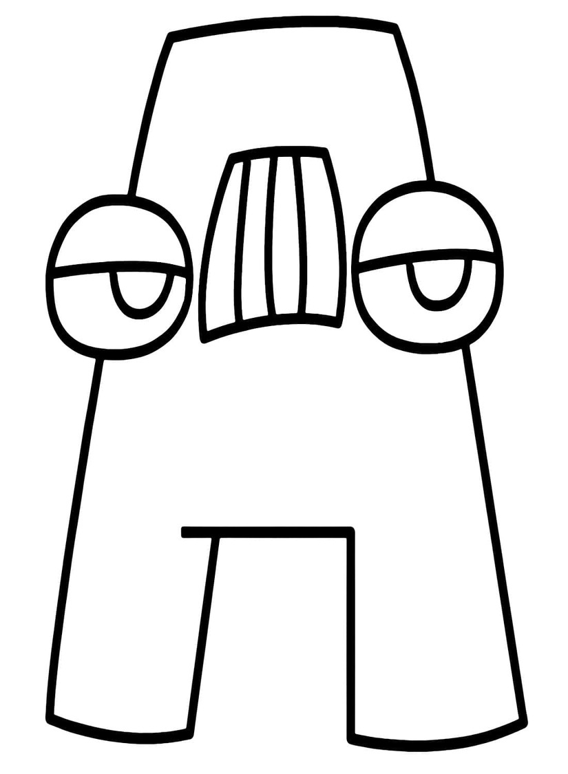 Çizmek Alphabet Lore Mektup A Boyama Sayfası