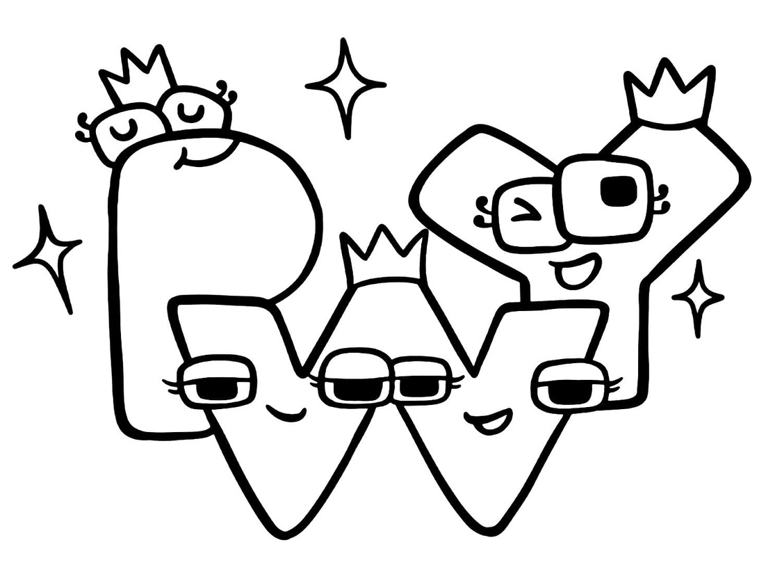 Çizmek Alphabet Lore P Ư Y Boyama Sayfası