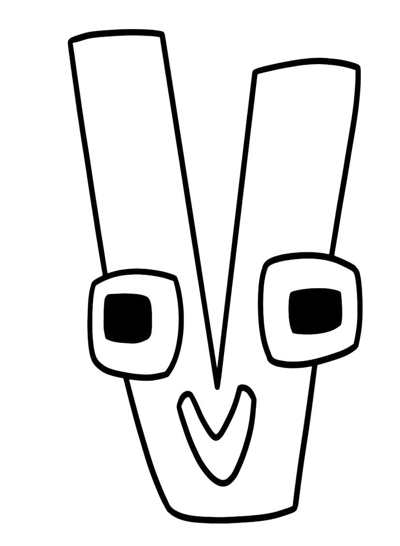 Çizmek Alphabet Lore V Boyama Sayfası