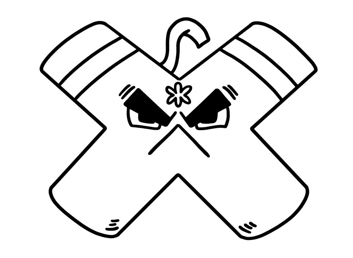 Çizmek Alphabet Lore X Boyama Sayfası