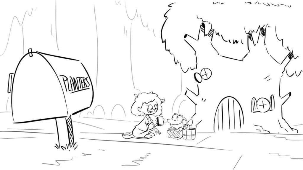 Çizmek Anne ve Sprig itibaren Amfibiya Boyama Sayfası