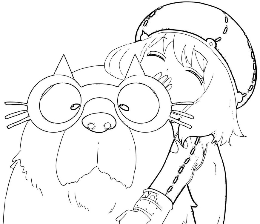 Çizmek Anya ve köpek Boyama Sayfası