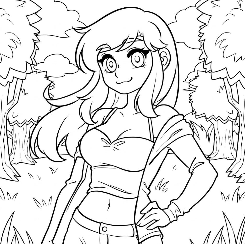 Çizmek Aphmau Yazdırılabilir Boyama Sayfası