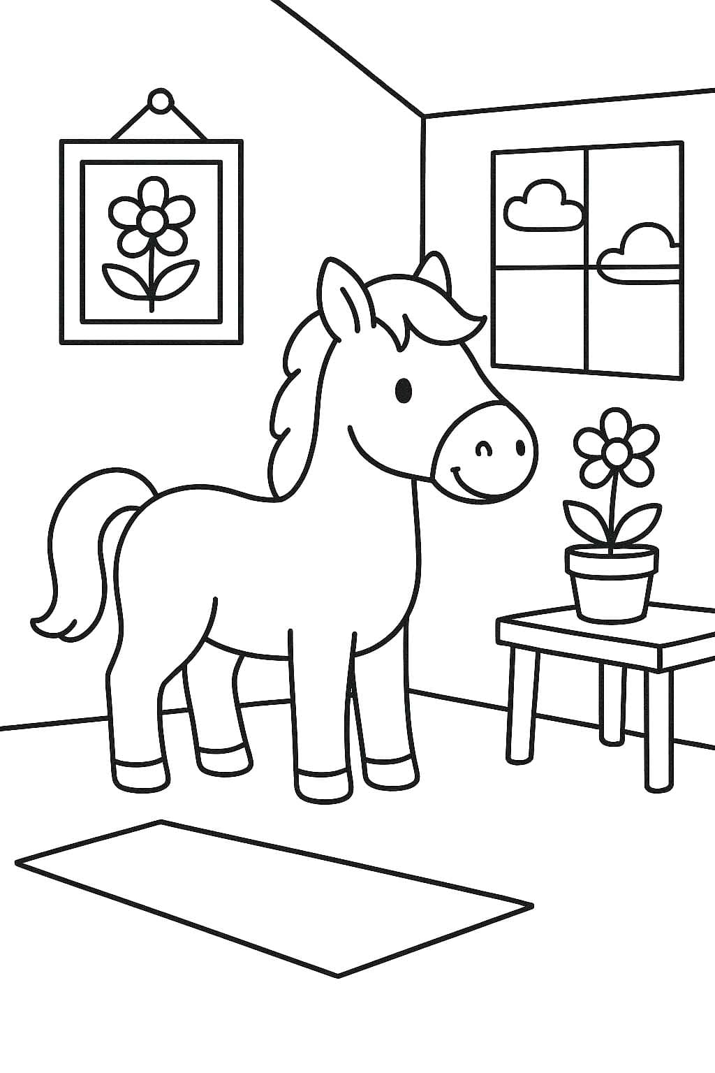 Çizmek At çocuklar için ücretsiz