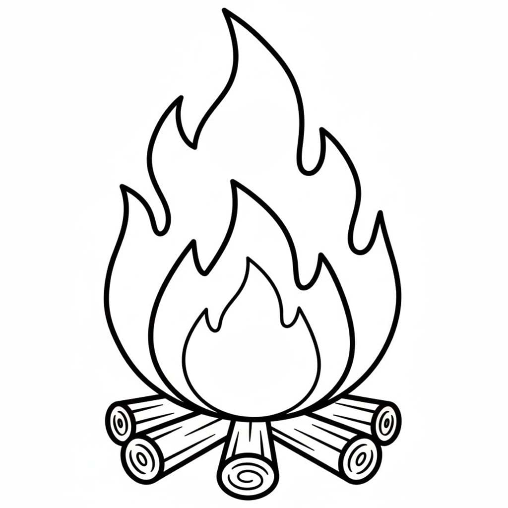 Çizmek Ateş Ücretsiz Yazdırılabilir Boyama Sayfası