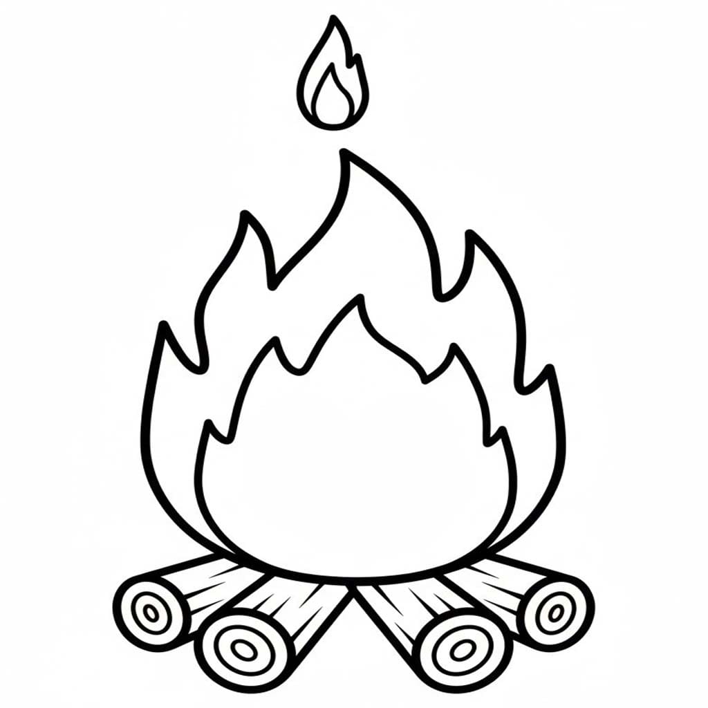 Çizmek Ateş Boyama Sayfası