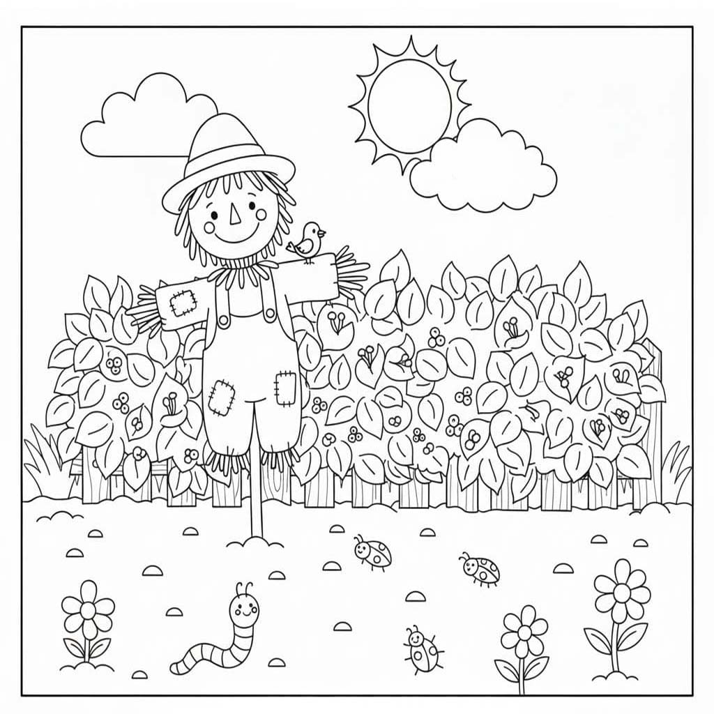 Çizmek Bahçe çocuklar için yazdırılabilir Boyama Sayfası