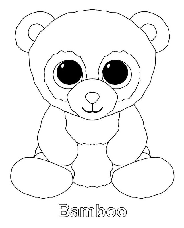Çizmek Bamboo Beanie Boo Boyama Sayfası