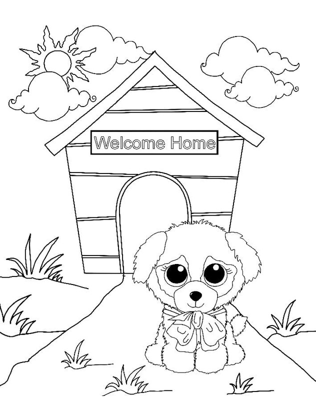 Çizmek Beanie Boos Yavru köpek Boyama Sayfası