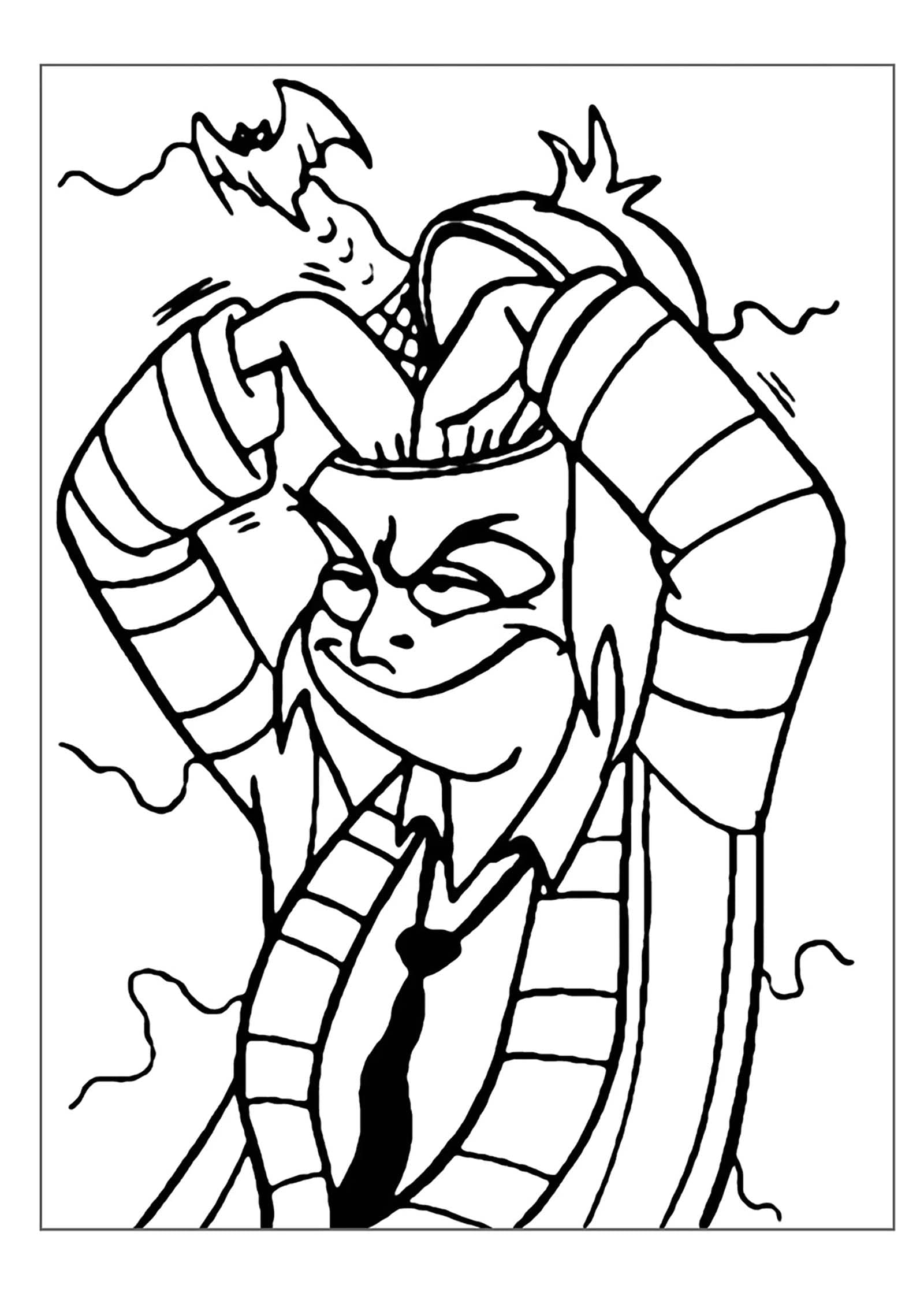 Çizmek Beterböcek 7 Boyama Sayfası