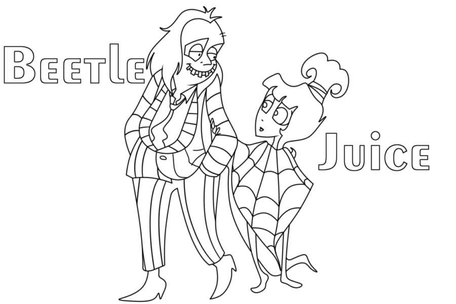 Çizmek Beterböcek çocuklar için basit Boyama Sayfası