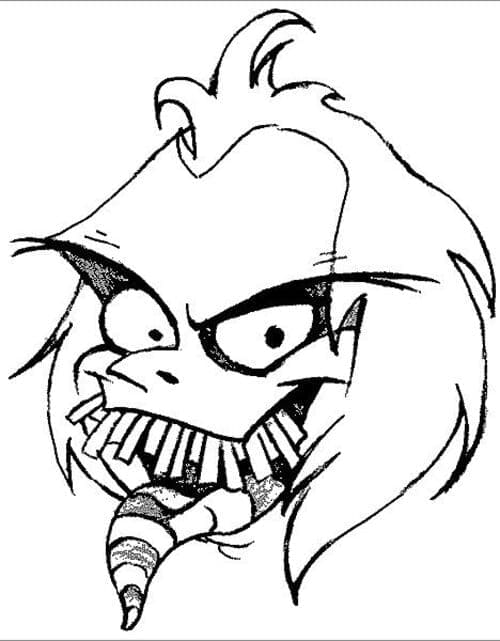 Beterböcek (Beetlejuice) Boyama Sayfası