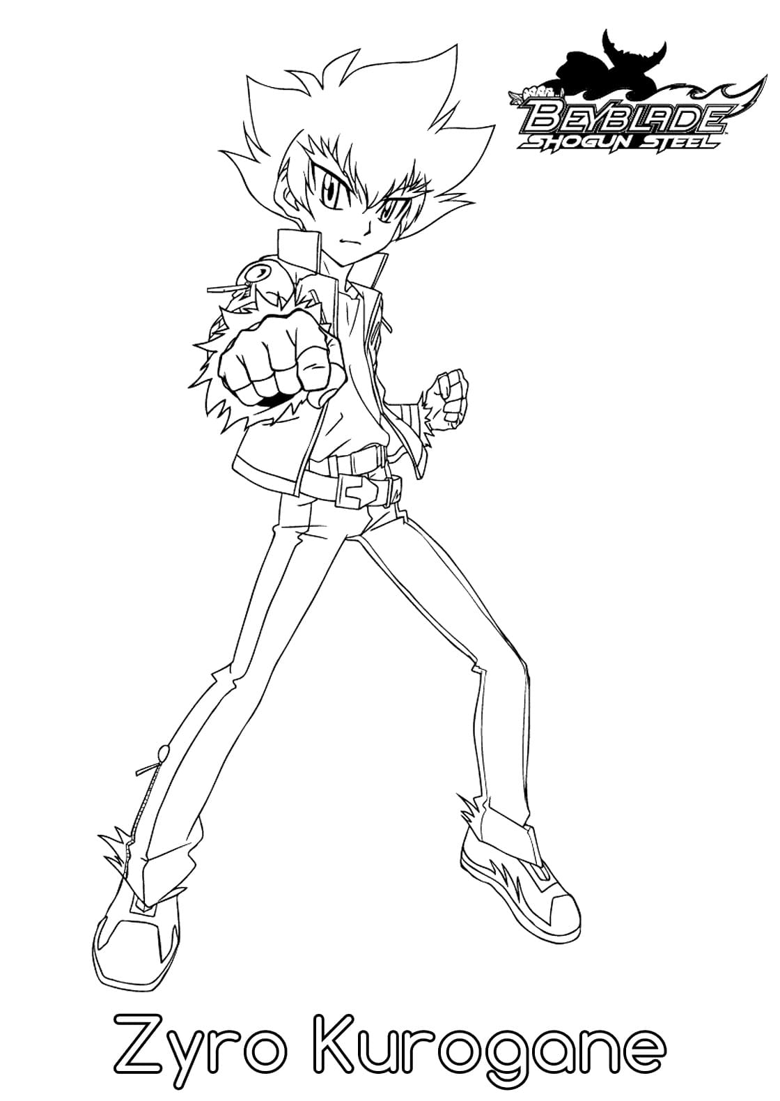 Çizmek Beyblade 4 Boyama Sayfası