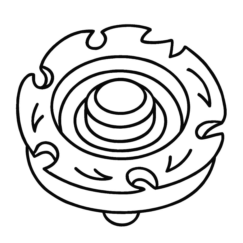 Çizmek Beyblade 5 Boyama Sayfası