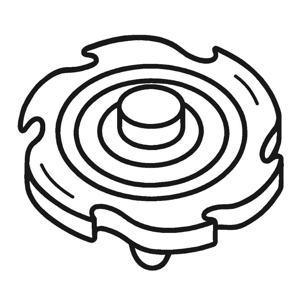 Çizmek Beyblade 6 Boyama Sayfası