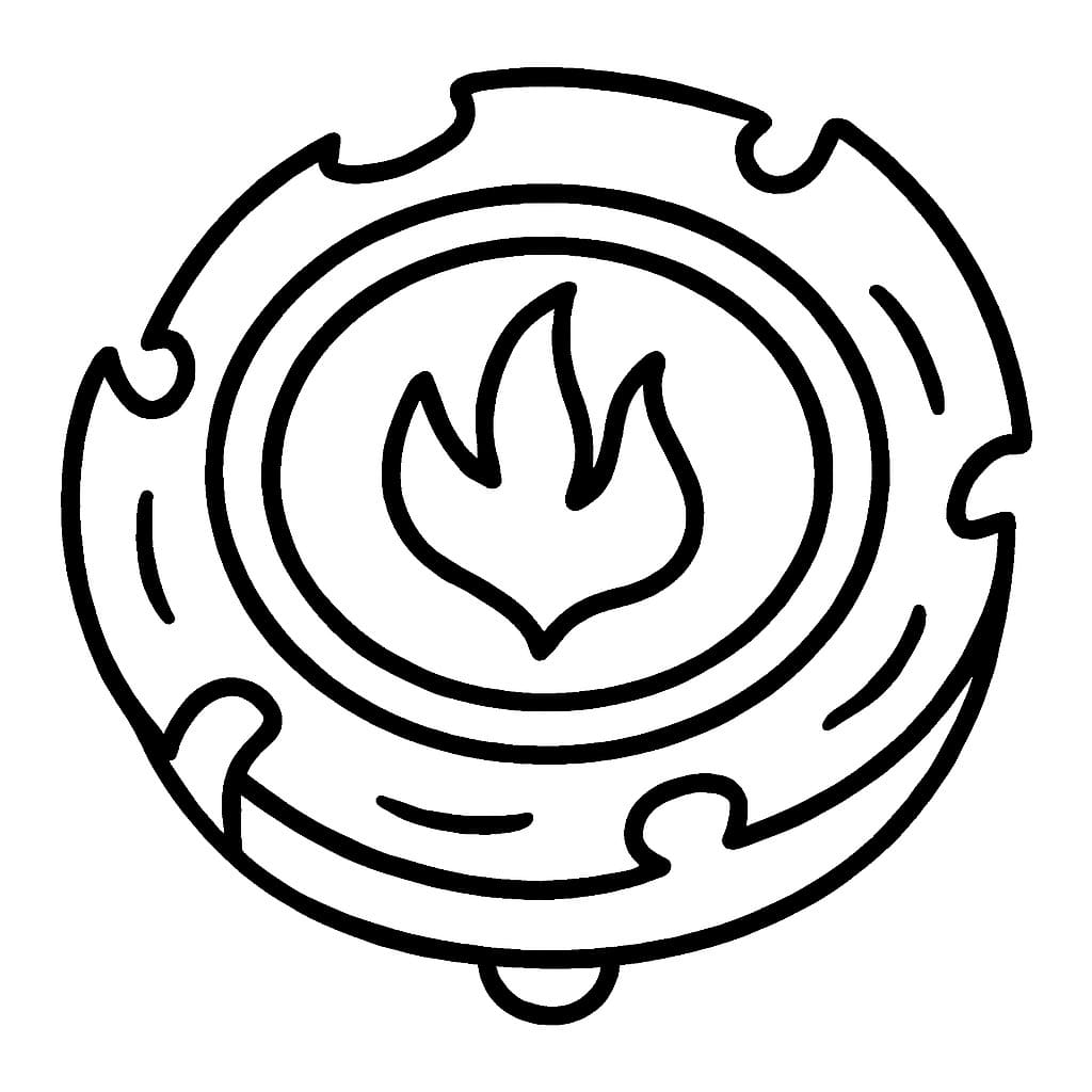 Çizmek Beyblade 8 Boyama Sayfası