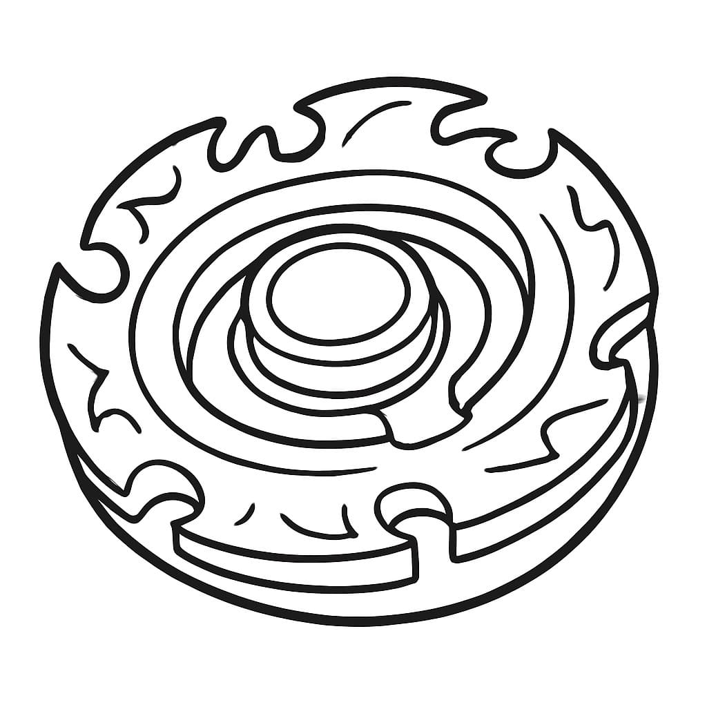 Çizmek Beyblade Ücretsiz Boyama Sayfası