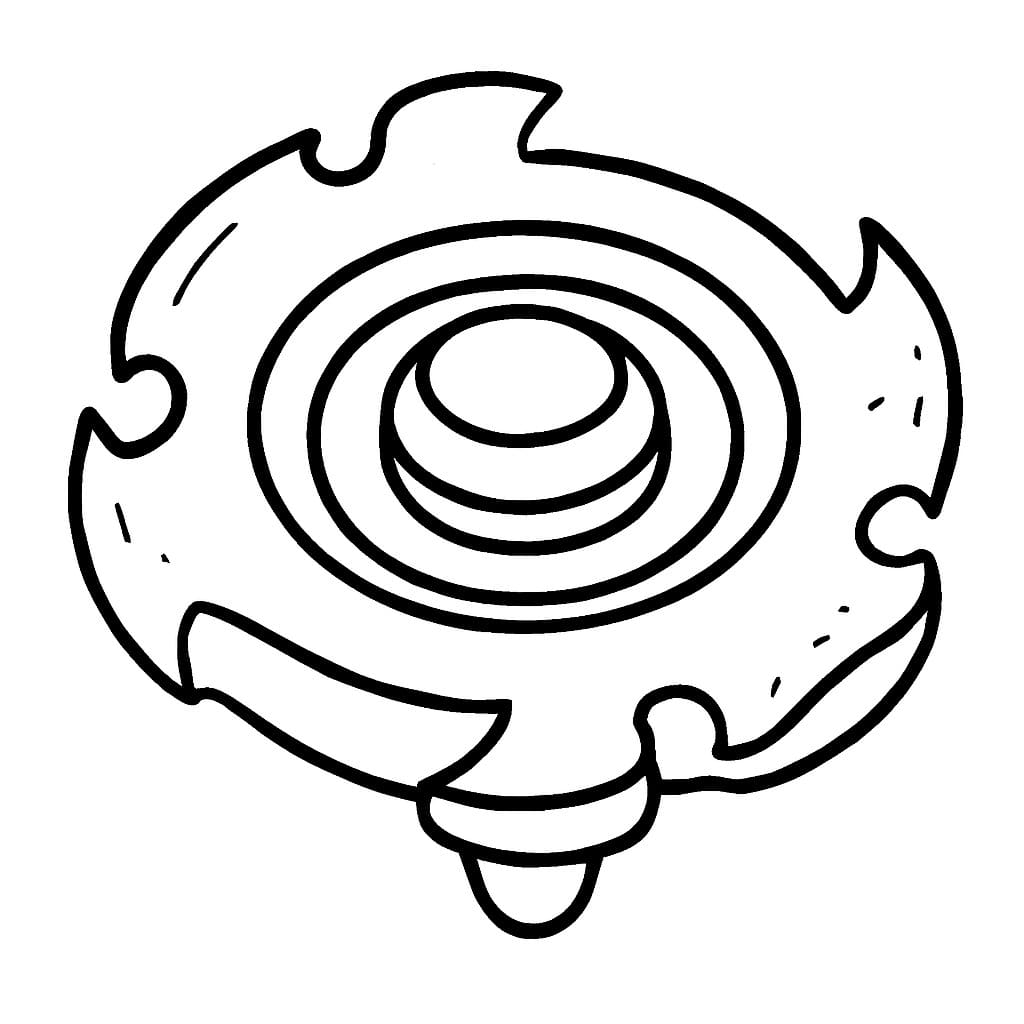 Çizmek Beyblade Yazdırılabilir Boyama Sayfası