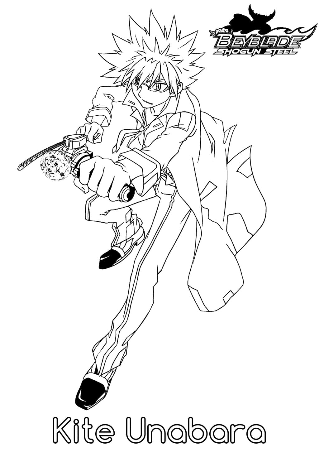 Çizmek Beyblade temel Boyama Sayfası