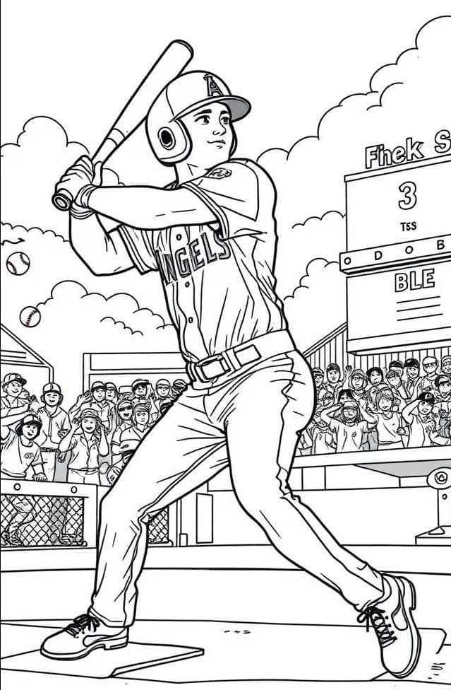 Çizmek Beyzbol 3 Boyama Sayfası