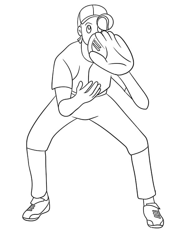 Çizmek Beyzbol 5 Boyama Sayfası