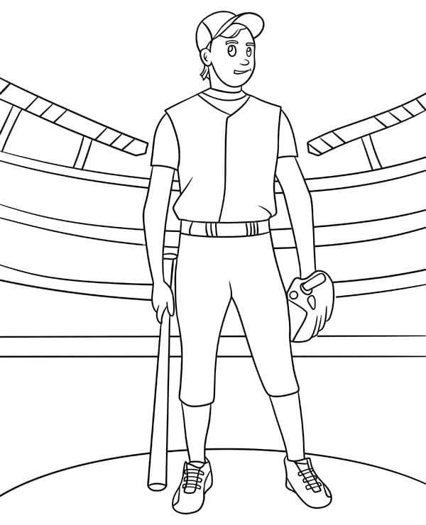 Çizmek Beyzbol 7 Boyama Sayfası