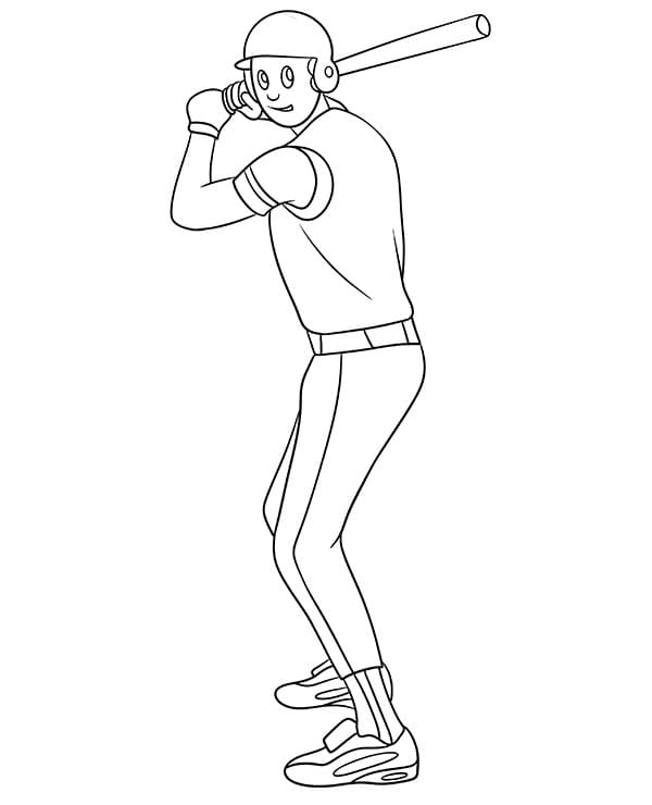 Çizmek Beyzbol 8 Boyama Sayfası