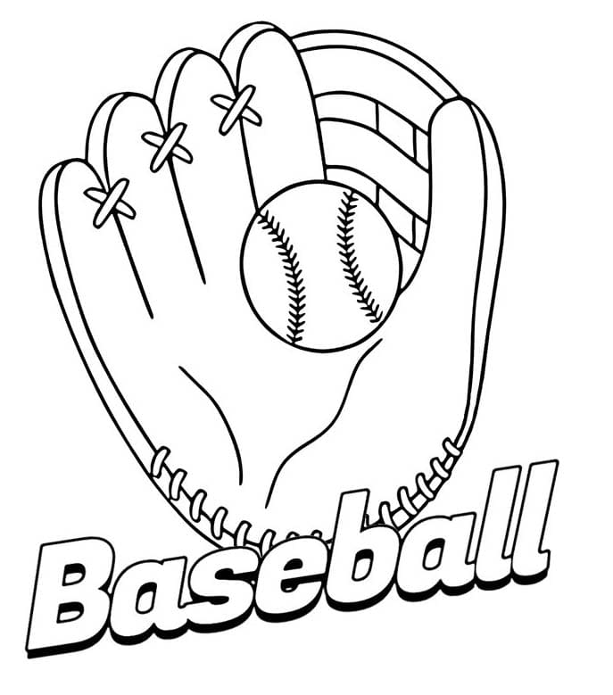Çizmek Beyzbol Kolay Boyama Sayfası