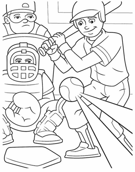 Çizmek Beyzbol çocuklar için Boyama Sayfası