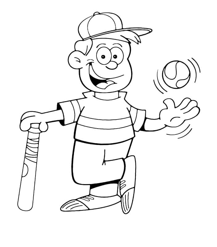 Çizmek Beyzbol ücretsiz yazdırılabilir Boyama Sayfası