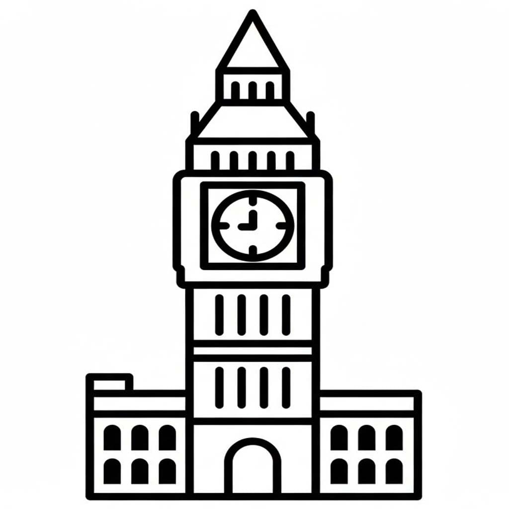 Çizmek Big Ben 5 Boyama Sayfası