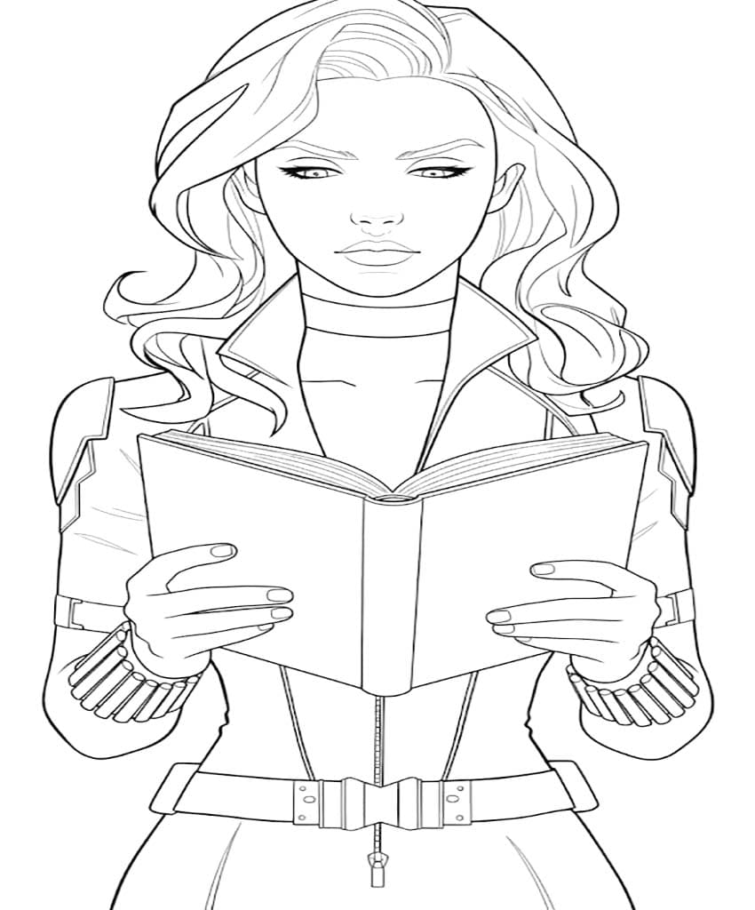 Çizmek Black Widow Boyama Sayfası