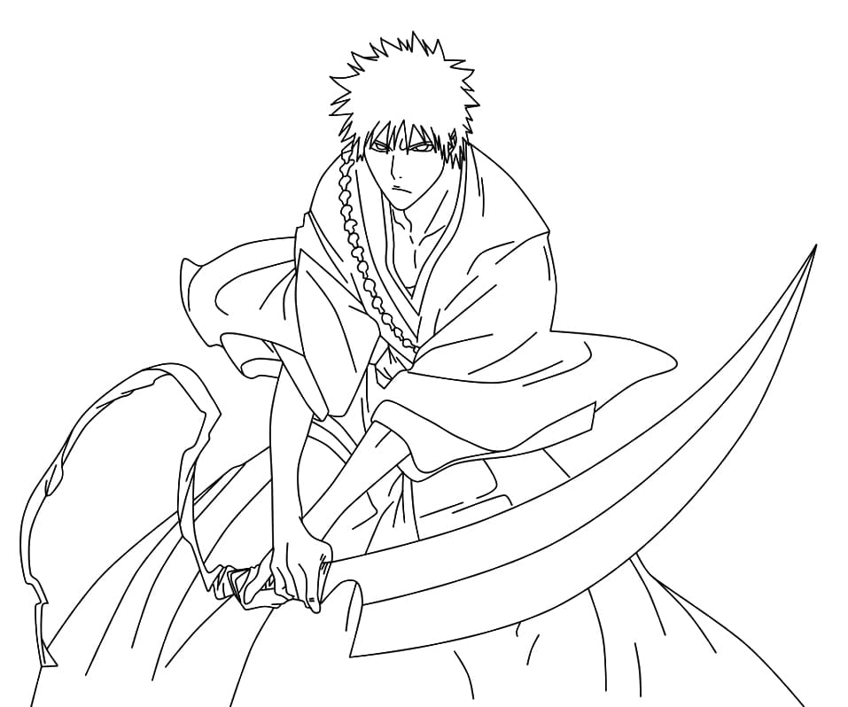 Çizmek Bleach Kurosaki Ichigo Boyama Sayfası