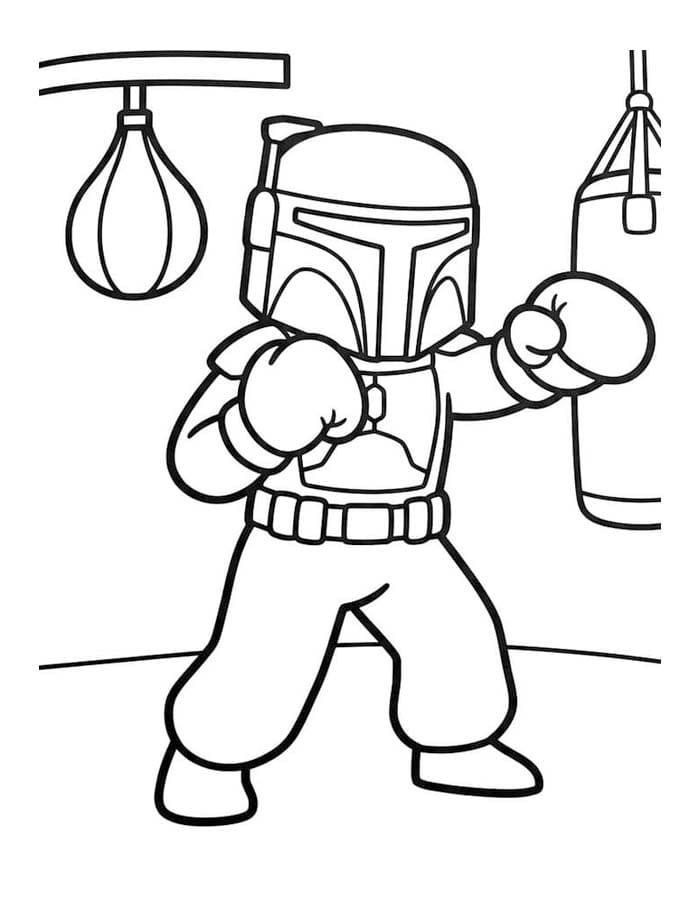 Çizmek Boba Fett ücretsiz Boyama Sayfası