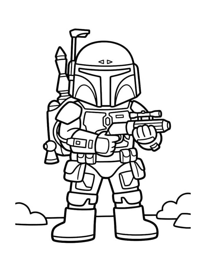 Çizmek Boba Fett Boyama Sayfası
