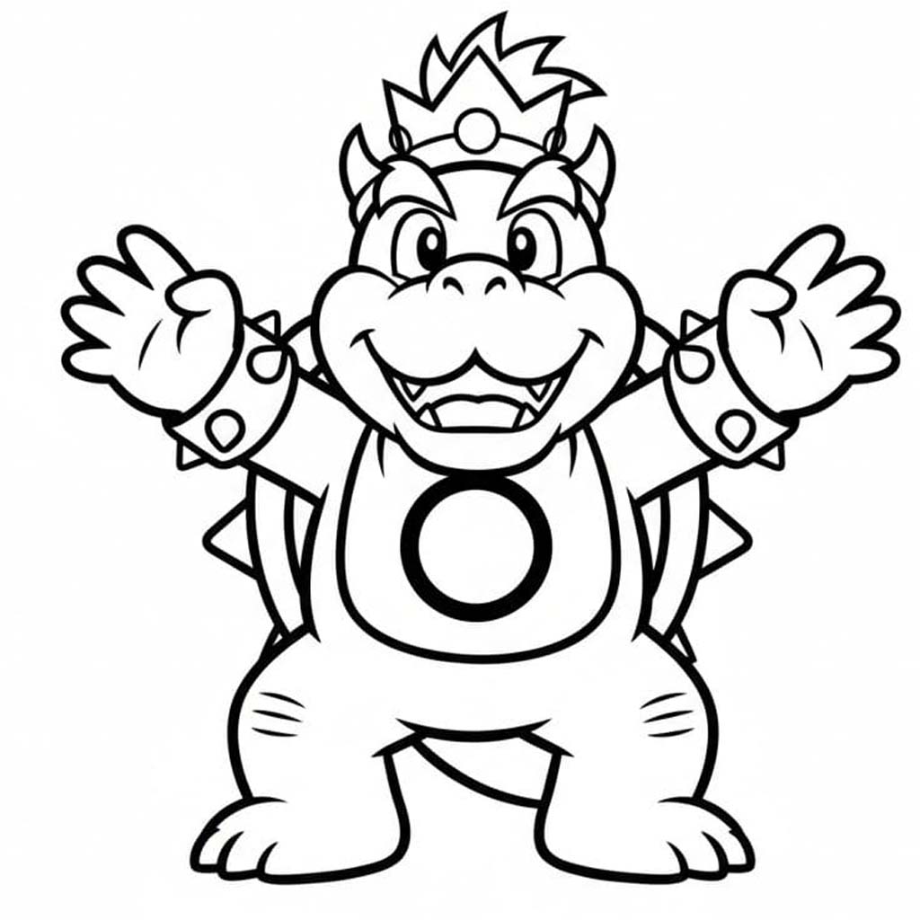Çizmek Bowser Jr Boyama Sayfası