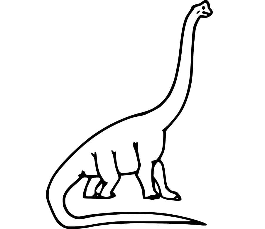 Çizmek Brachiosaurus ücretsiz Boyama Sayfası