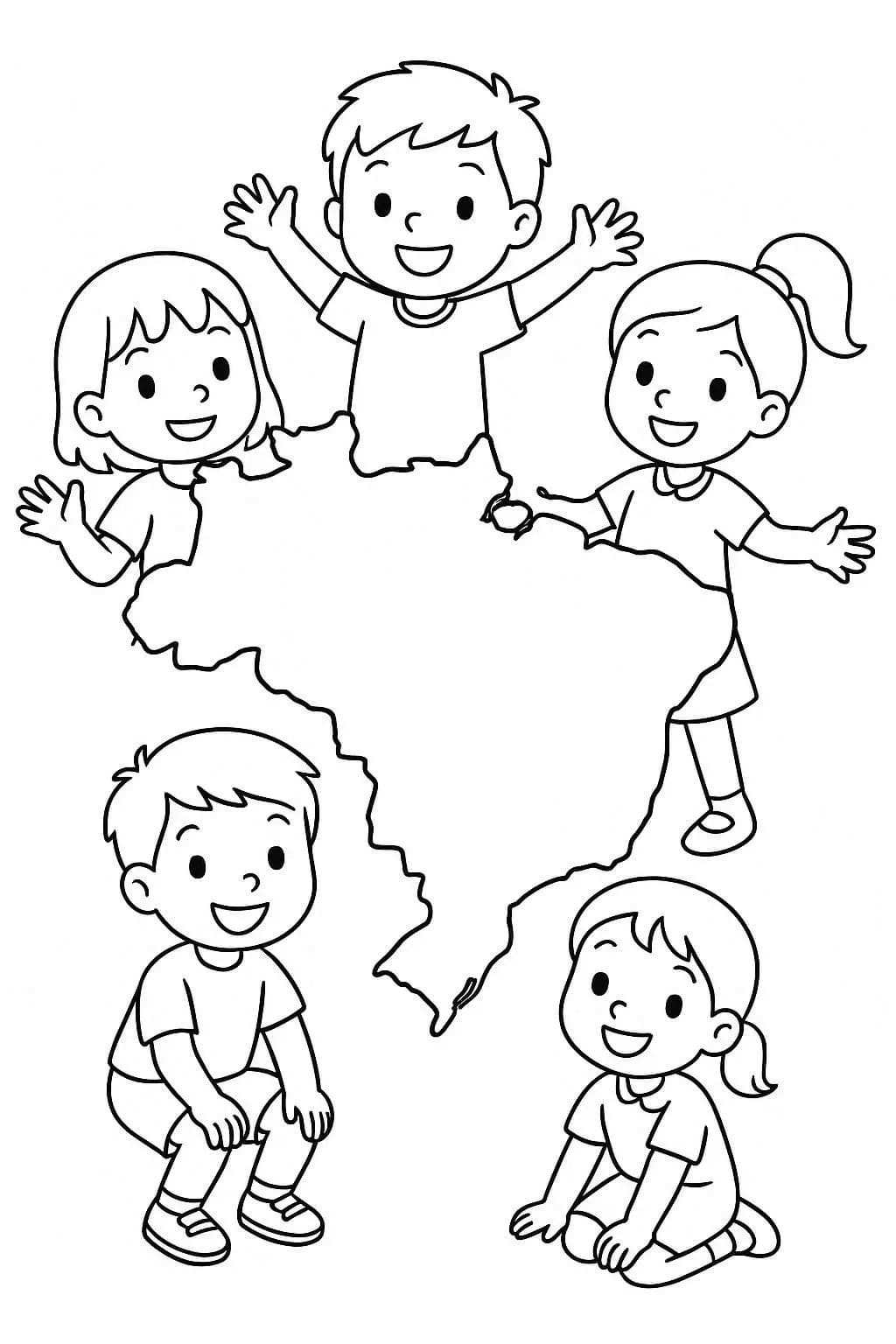 Çizmek Brezilya Yazdırılabilir Boyama Sayfası