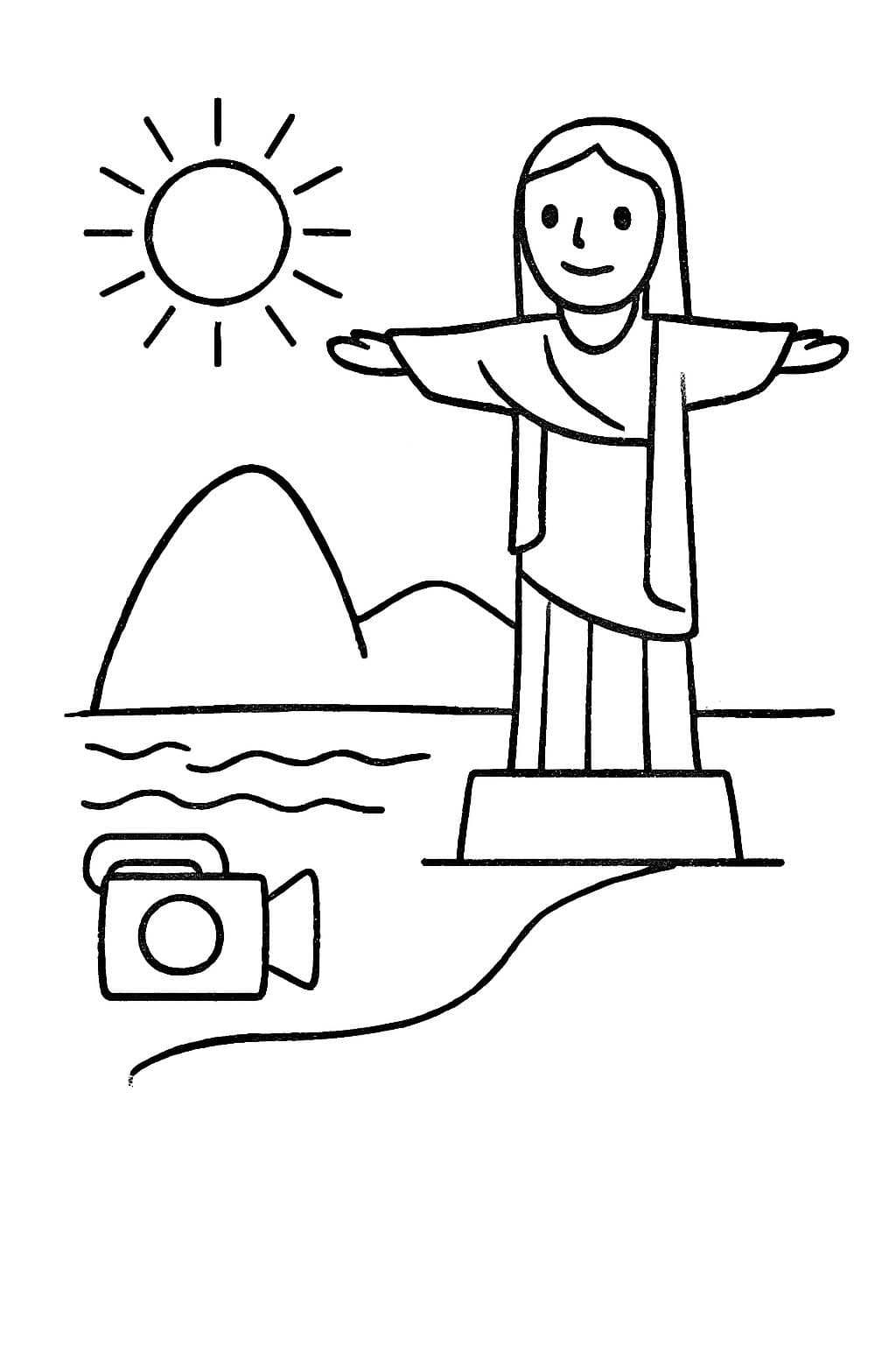 Çizmek Brezilya çocuklar için Boyama Sayfası